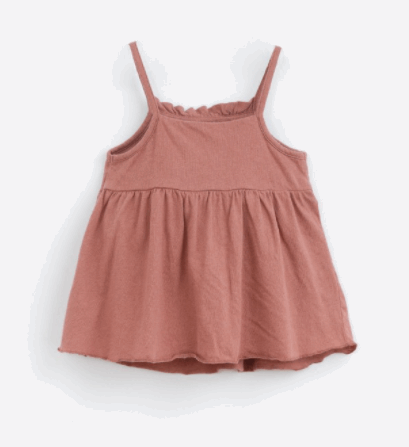 Red Clay Jersey Baby Dress P4124