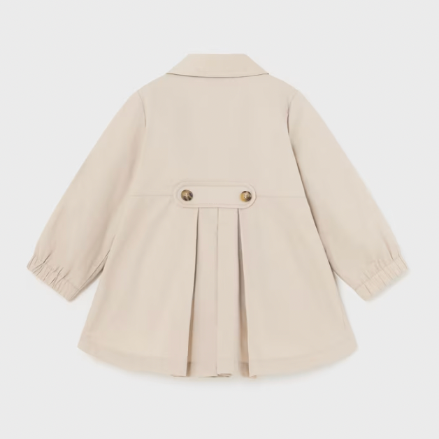 Baby Pleated Trench Coat