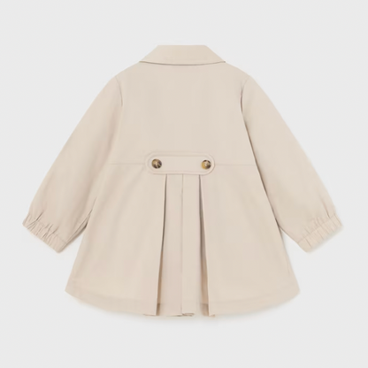 Baby Pleated Trench Coat