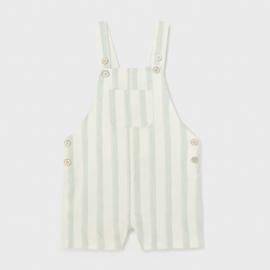 Baby Linen Striped Overall