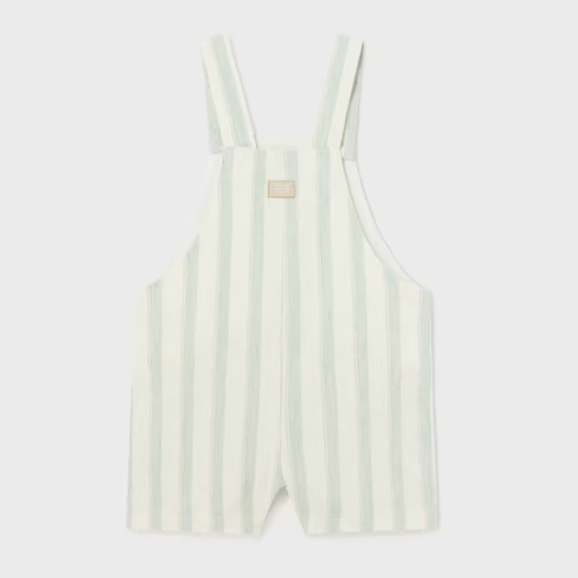Baby Linen Striped Overall
