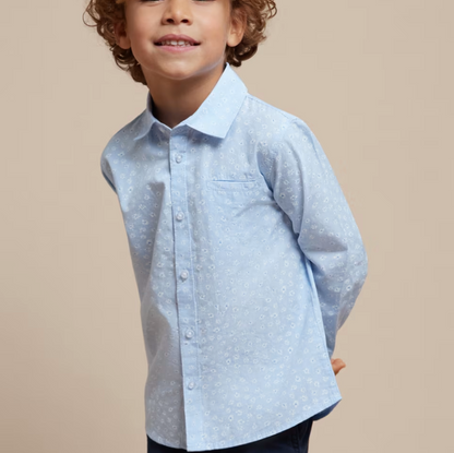 Printed Button Down Children's Shirt