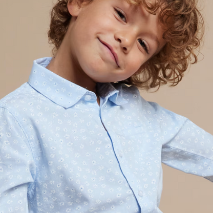 Printed Button Down Children's Shirt