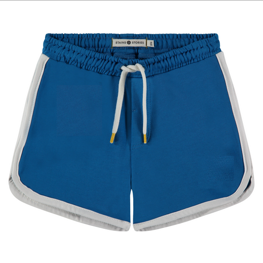 Vintage Style Blue Athletic Shorts
