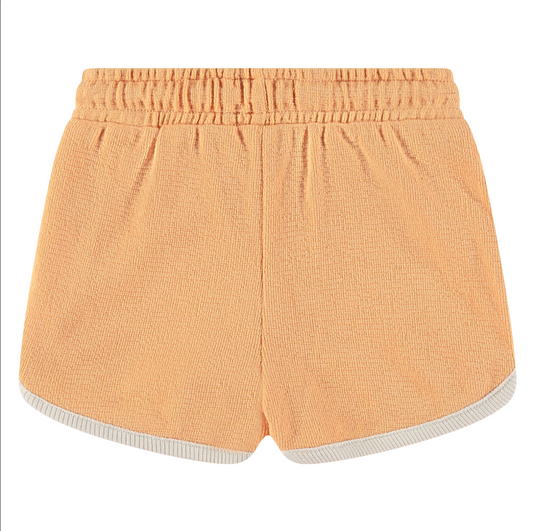 Baby Track Shorts in Cantaloupe