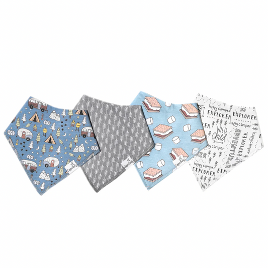 Bridger Bandana Bibs Copper Pearl