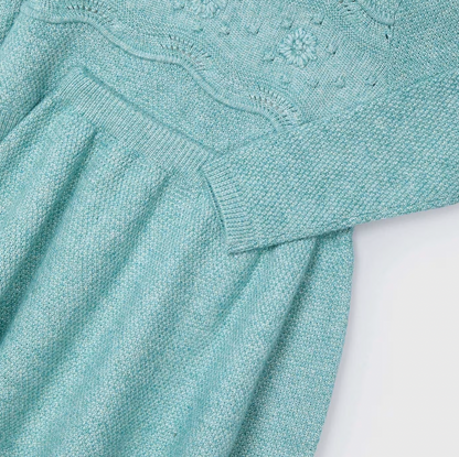 Teal Sweater and Skirt Set