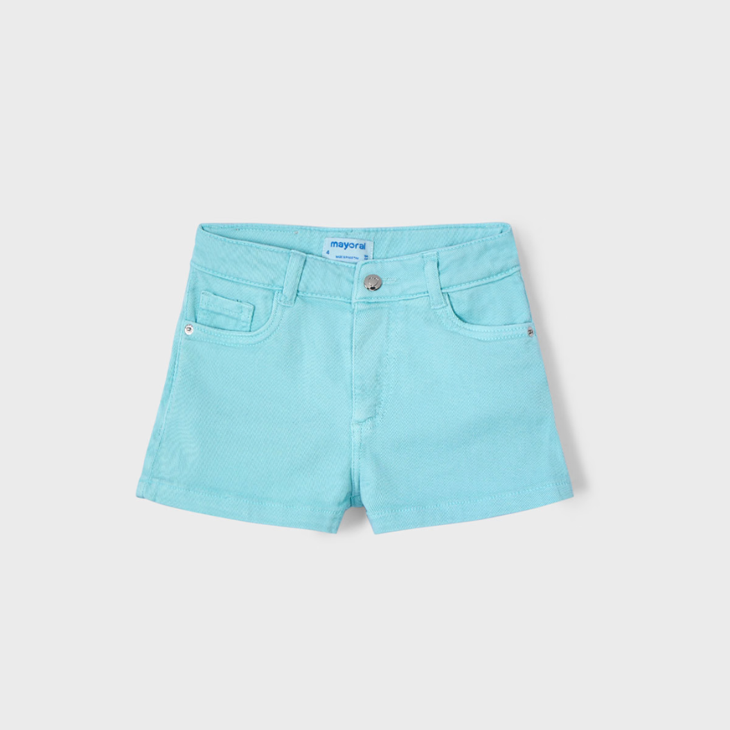 Aqua Twill Shorts