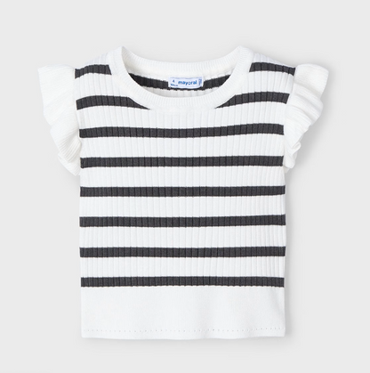 Ribbed Knit Top - Stripe