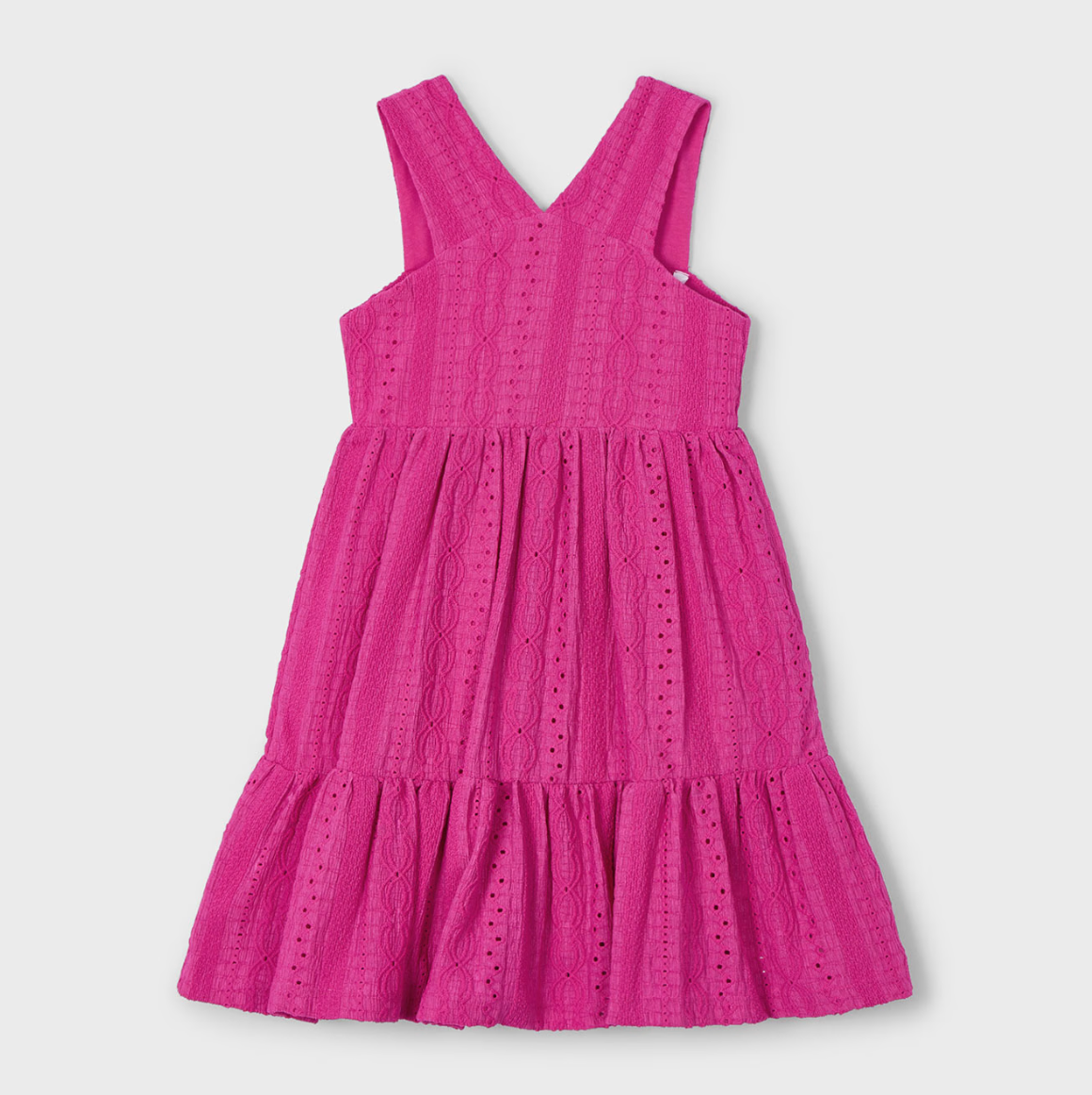 Magenta Eyelet Children's Dress