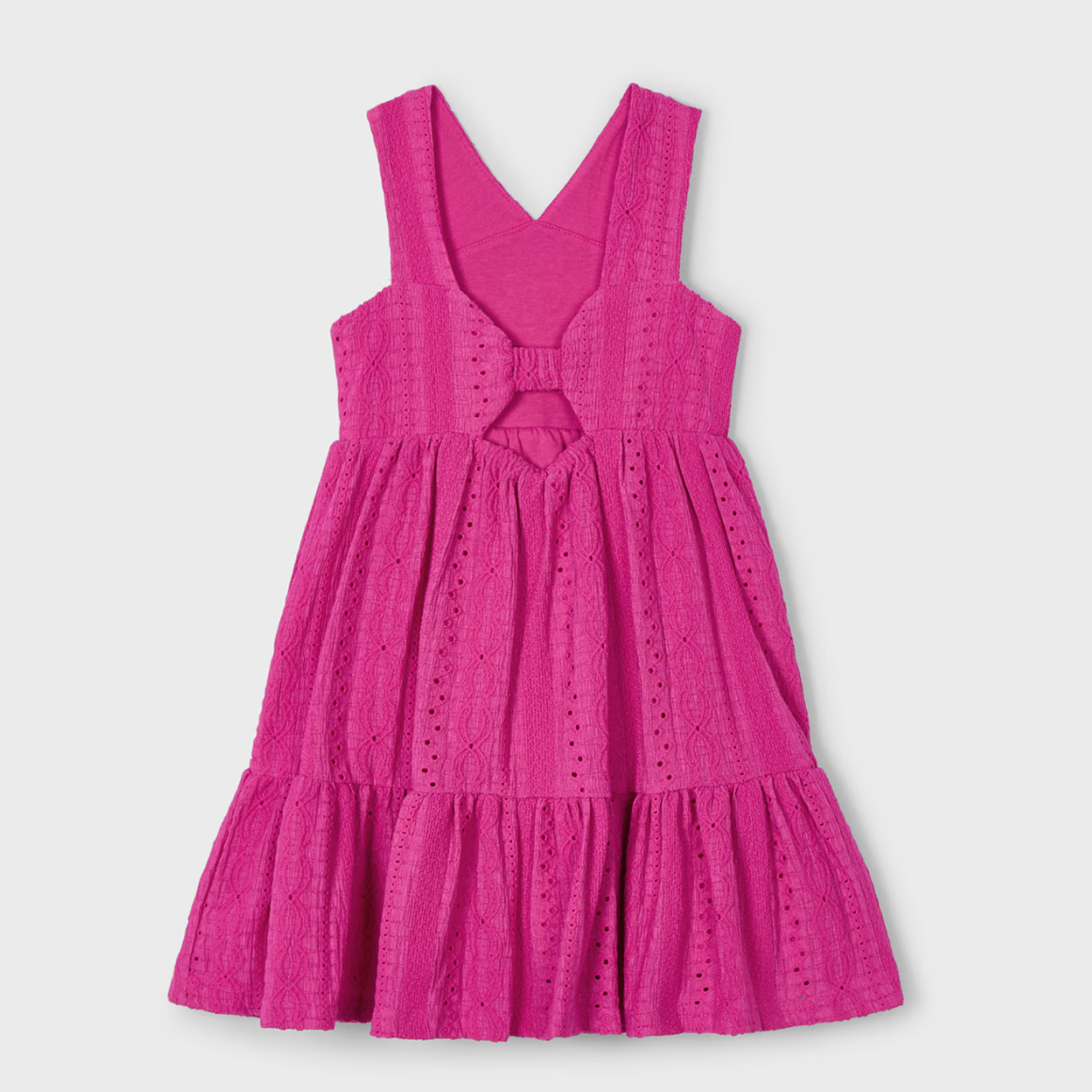 Magenta Eyelet Children's Dress