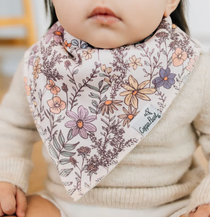 Flora Bandana Bibs Copper Pearl