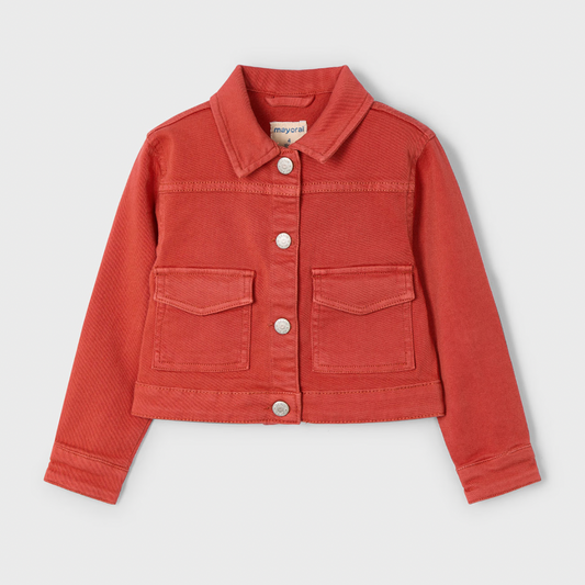 Red Denim Jacket for Kids