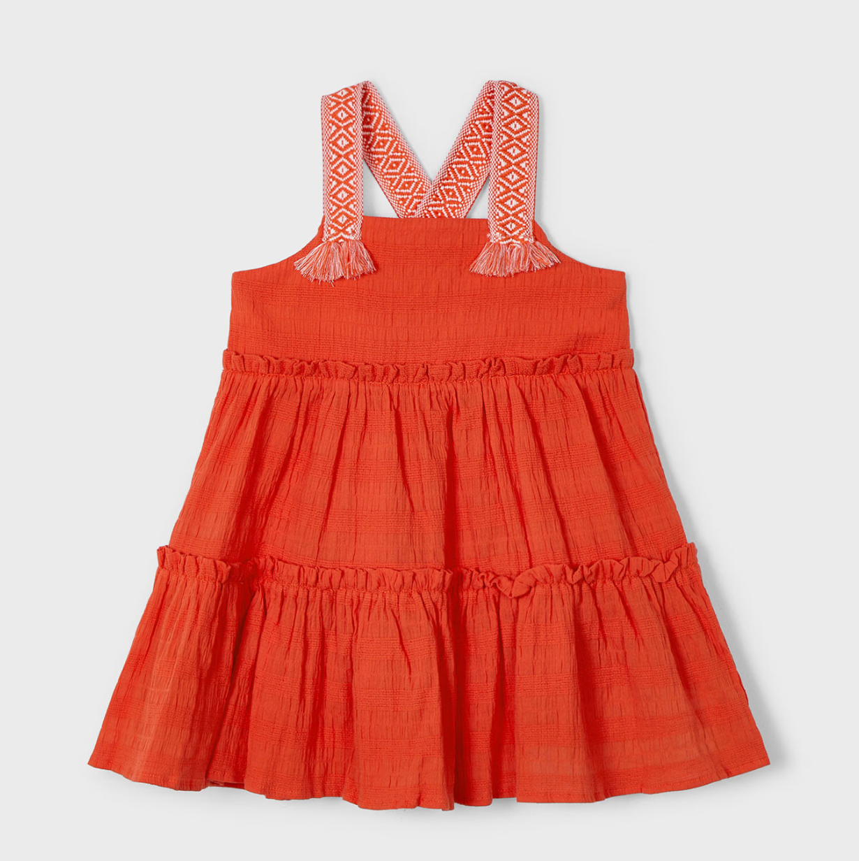 Paprika Applique Strap Children's Dress