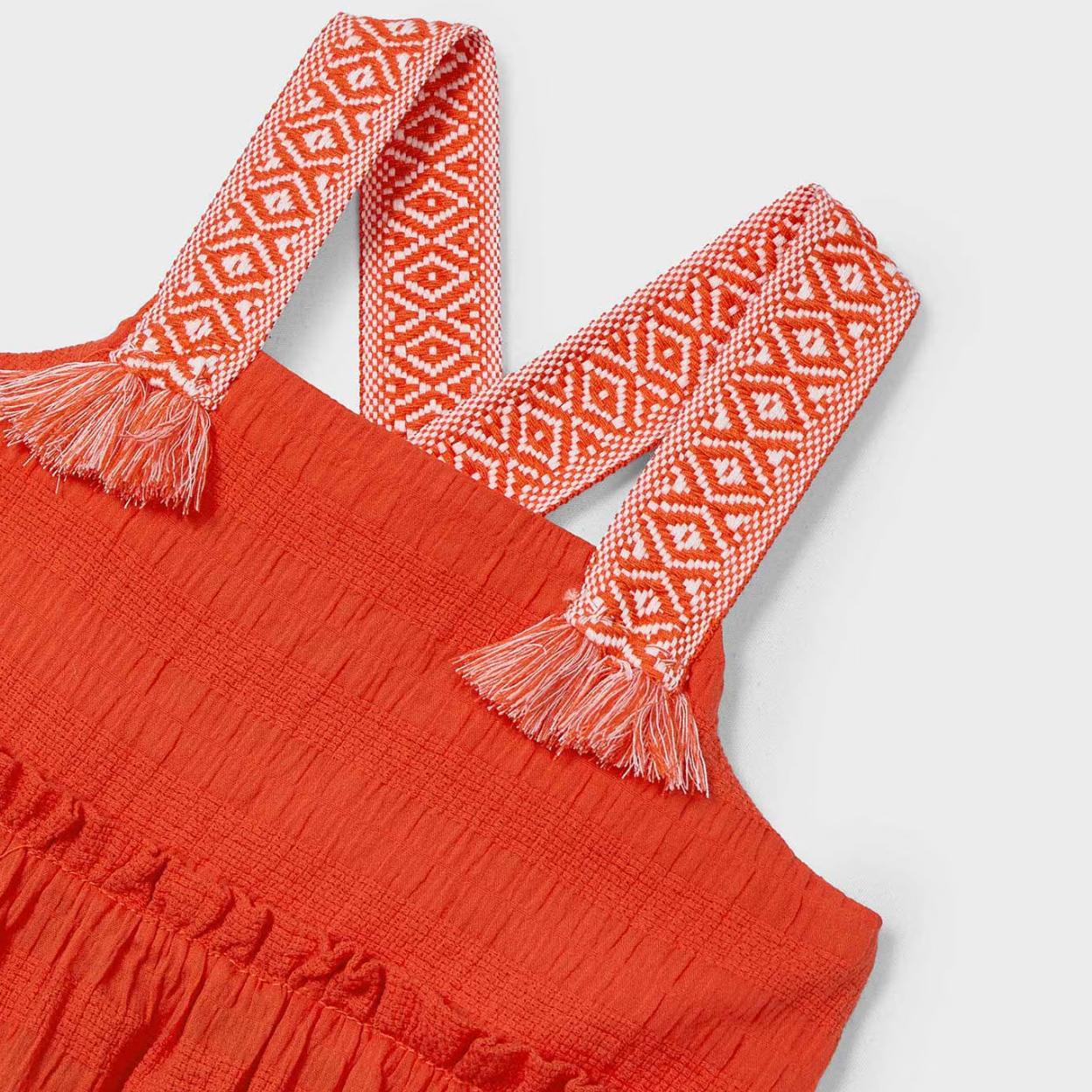 Paprika Applique Strap Children's Dress
