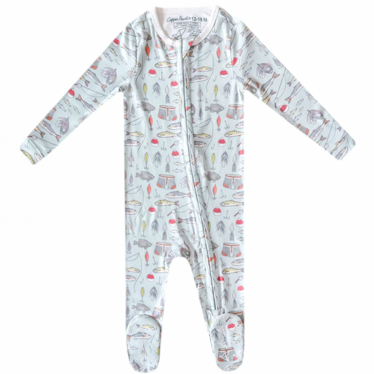 Zip Up Footed Sleeper - Trout