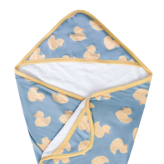 Premium Baby Knit Hooded Towel - Ducky