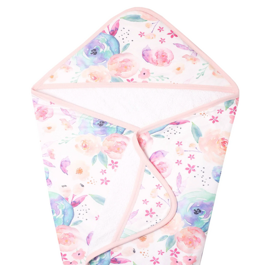 Premium Baby Knit Hooded Towel - Bloom