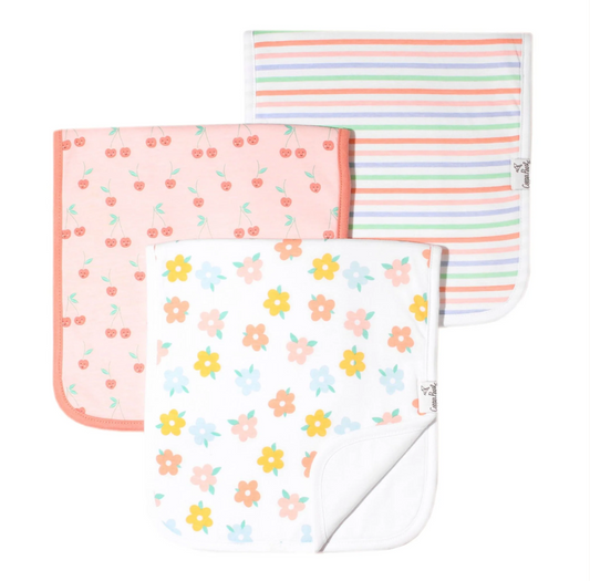 Premium Burp Cloths - Cheery