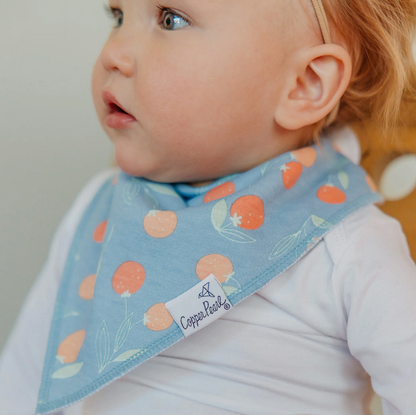 Clementine Bandana Bibs Copper Pearl