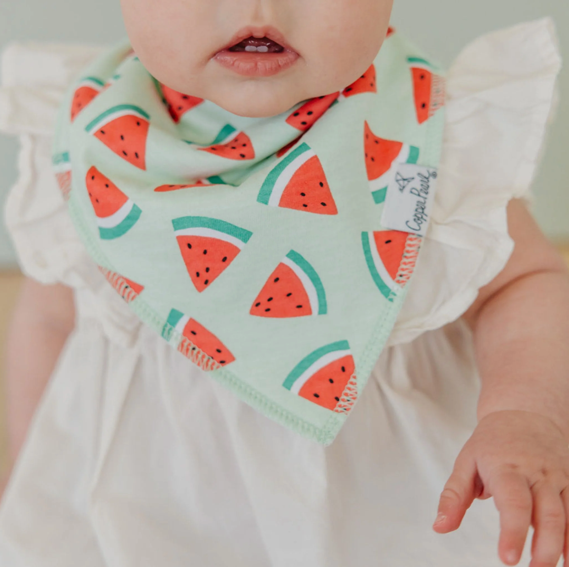 Clementine Bandana Bibs Copper Pearl
