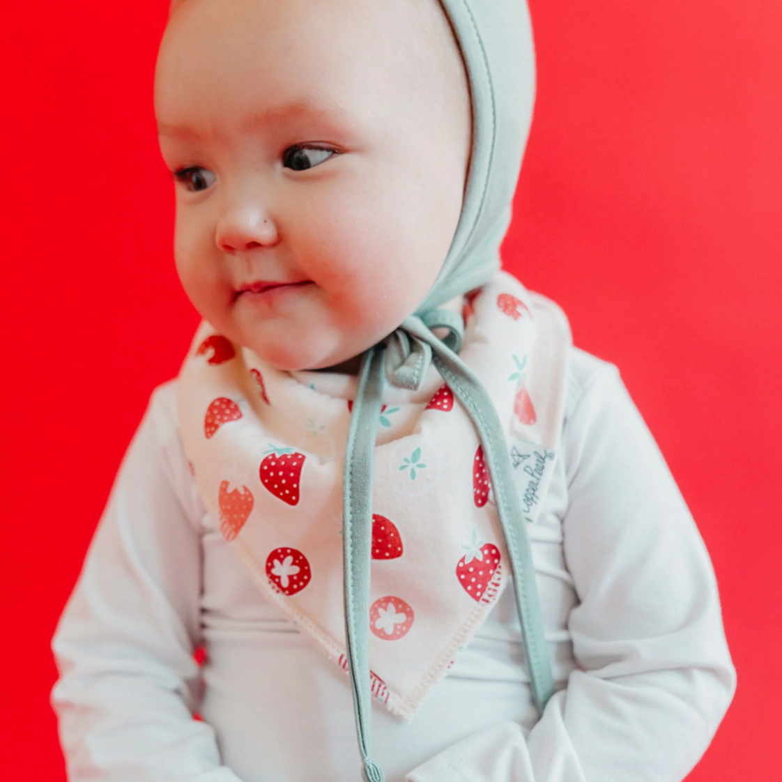 Clementine Bandana Bibs Copper Pearl