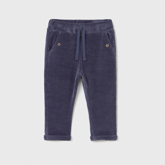 Navy Corduroy Baby Pants