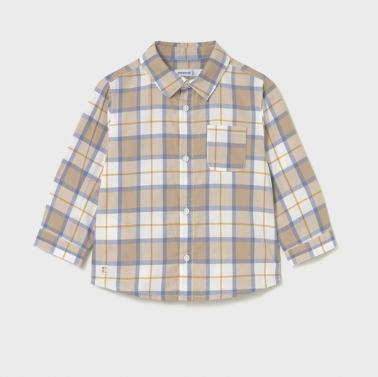 Plaid Baby Button Down - Cereal