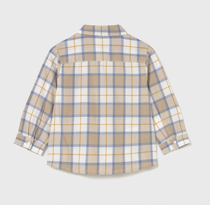 Plaid Baby Button Down - Cereal