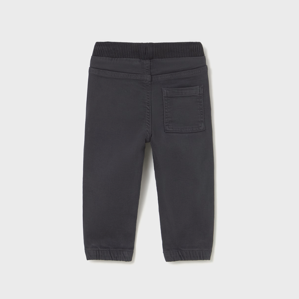 Gray Twill Joggers for Baby