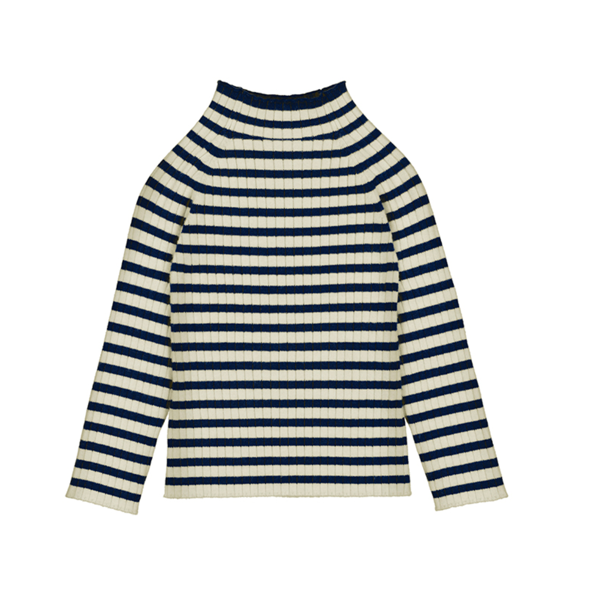 Baby Knit Mock Neck Sweater - Navy