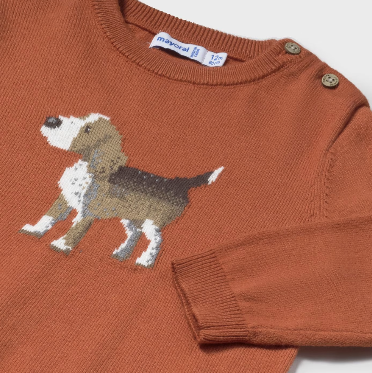 Orange Puppy Sweater for Baby