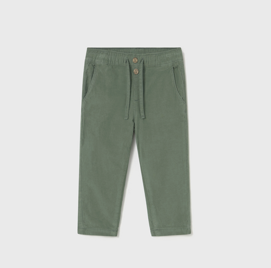 Green Micro Cord Baby Trousers