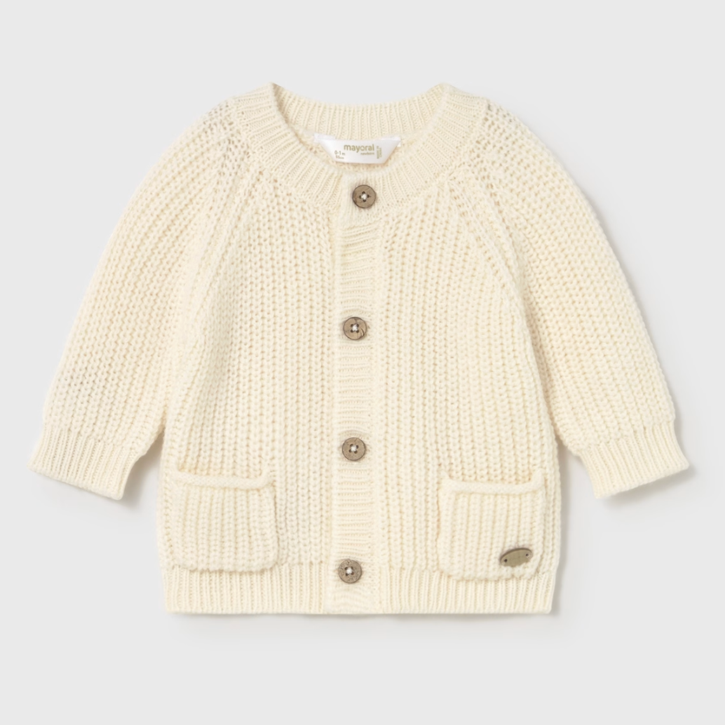 Ivory Knit Infant Sweater