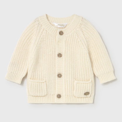 Ivory Knit Infant Sweater