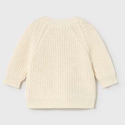 Ivory Knit Infant Sweater