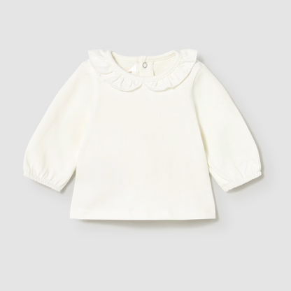 Scalloped Knit Dungaree and Cardigan Set