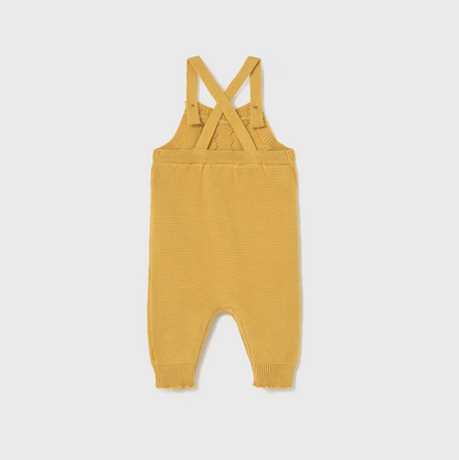 Scalloped Knit Dungaree and Cardigan Set