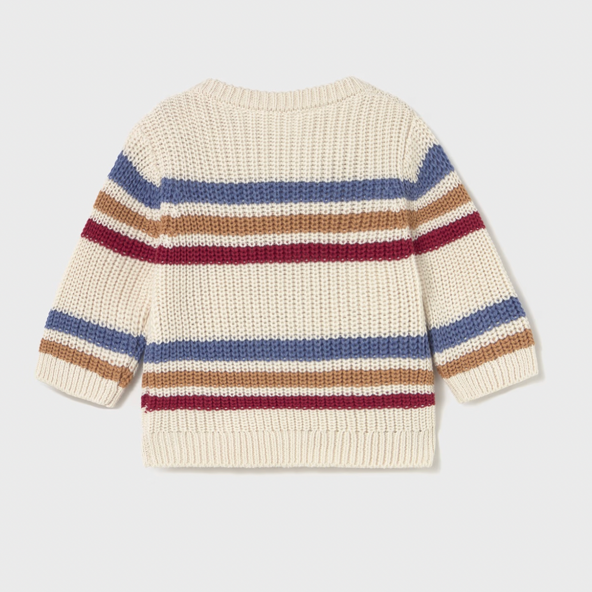 Soft Knit Infant Sweater with Stripes