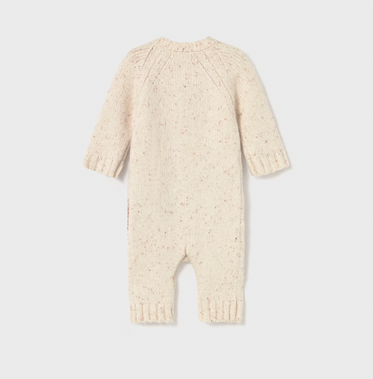 Soft Knit Infant Sweater Romper with Snail