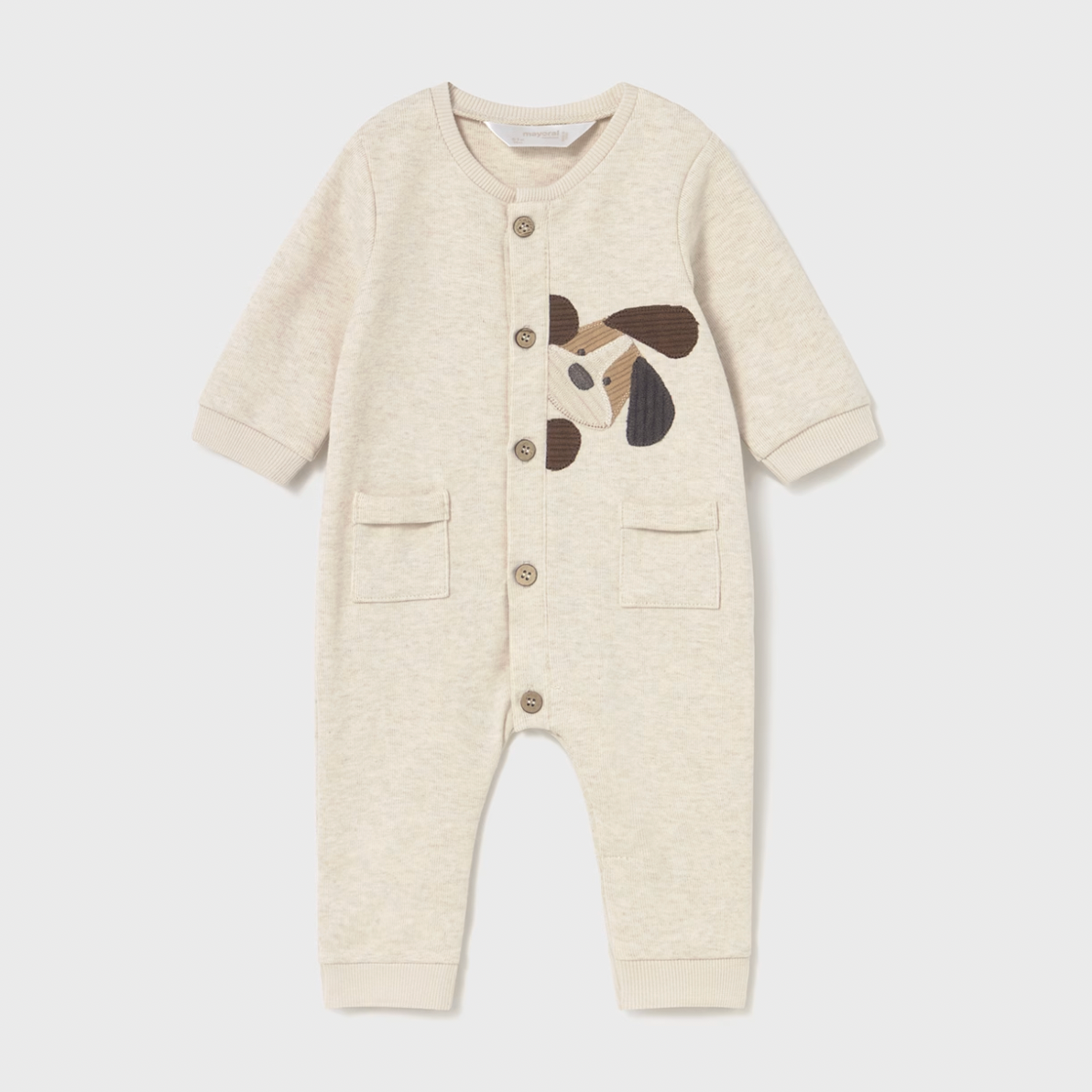 Cotton Infant Romper - Puppy
