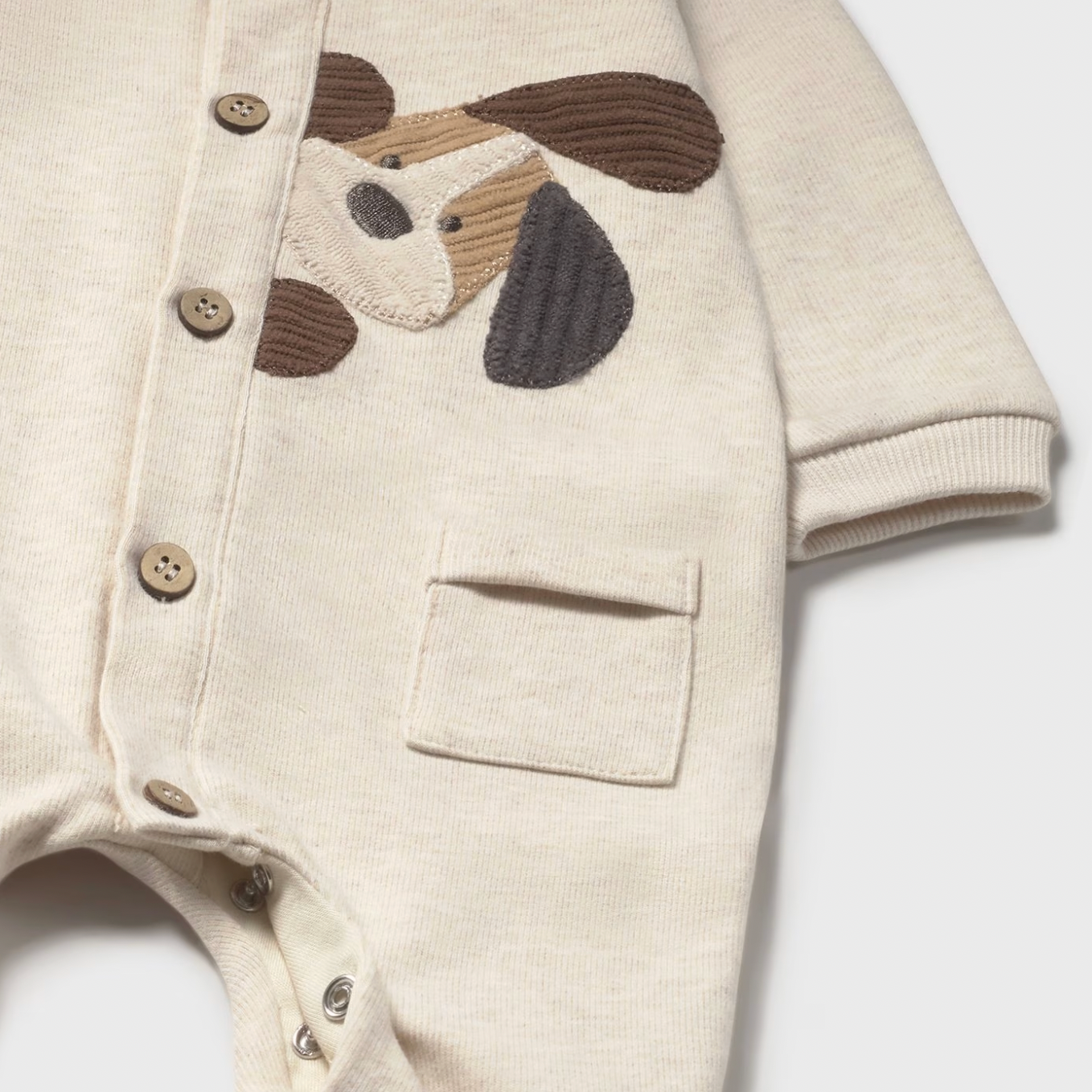 Cotton Infant Romper - Puppy