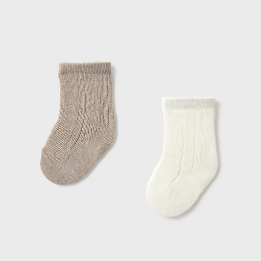 Dressy Infant Socks - Tan