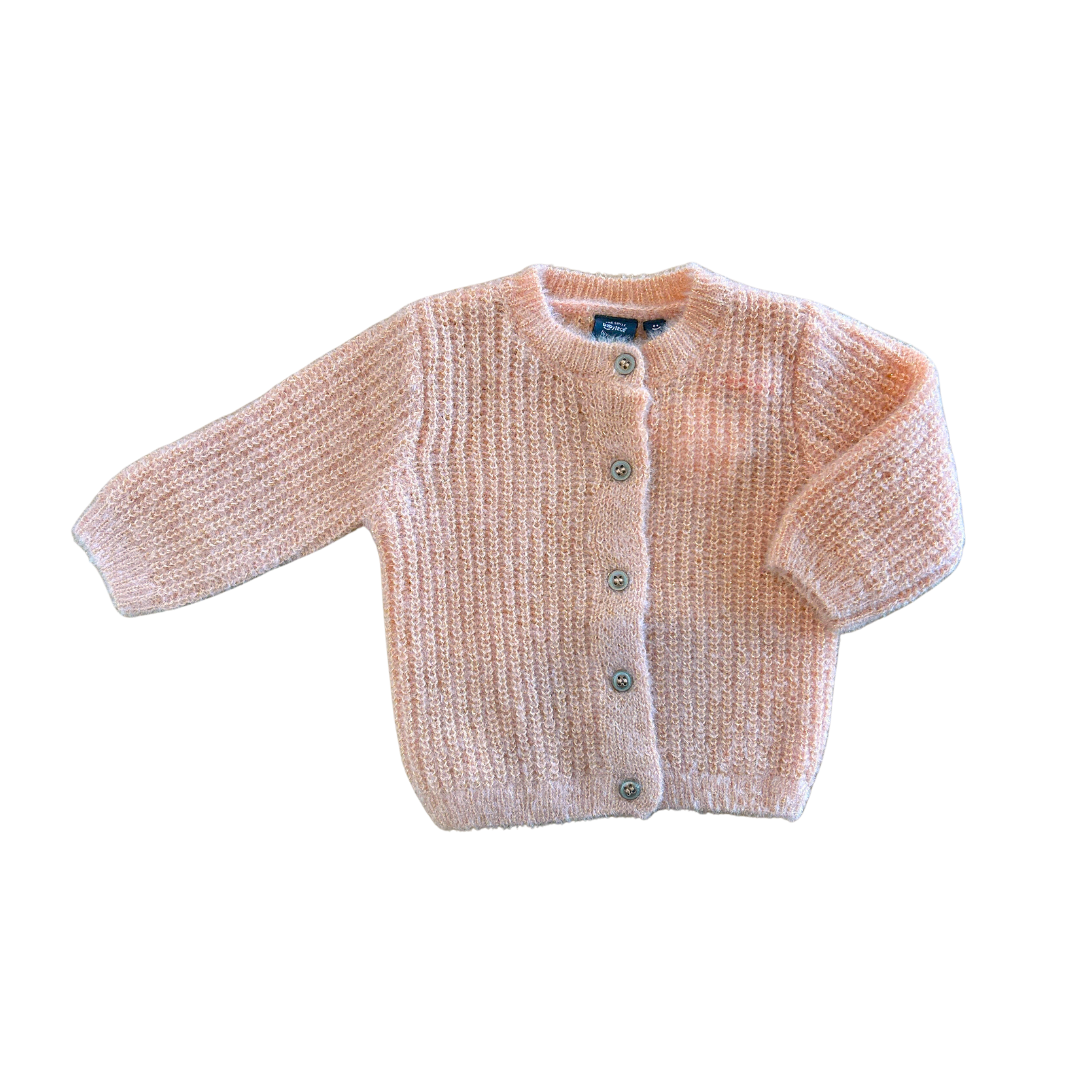 Blush Sparkle Baby Cardigan Sweater