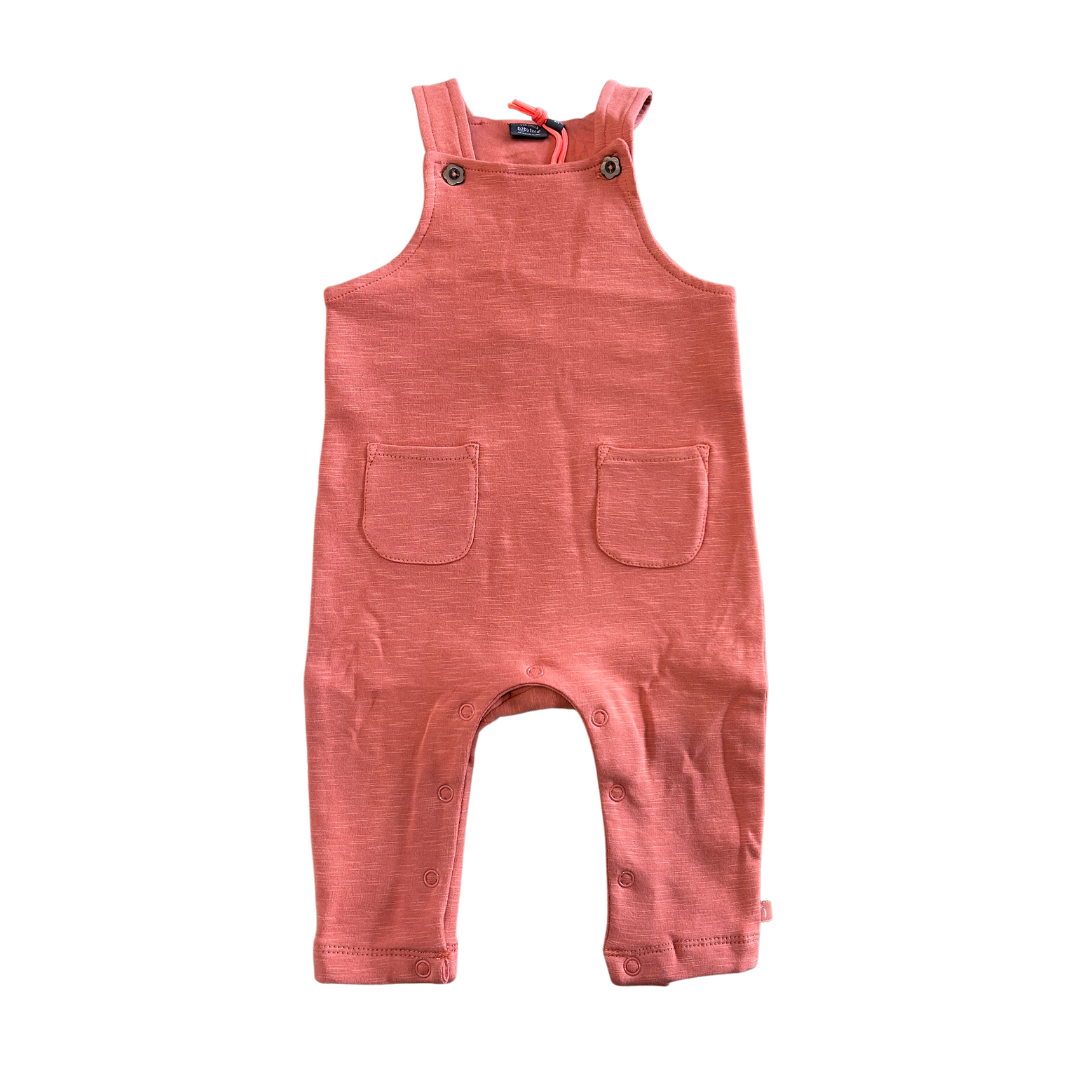 Terra Cotta Baby Romper with Pockets