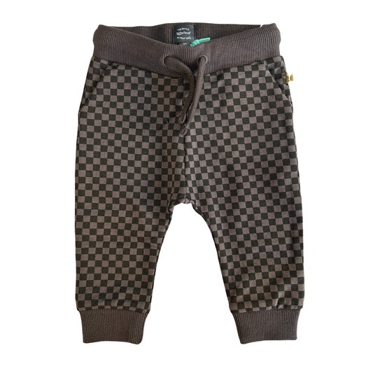 Gray Checkered Baby Pants