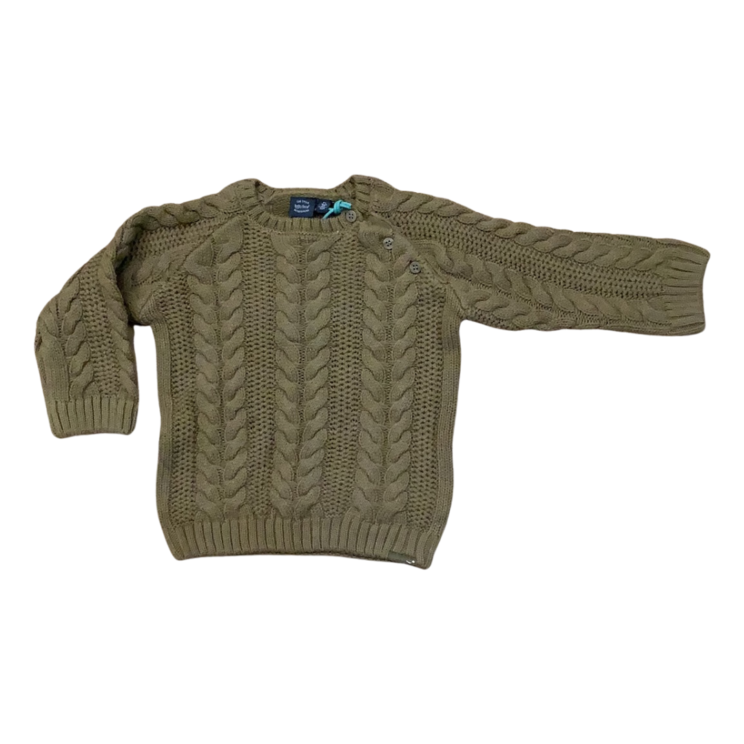 Cable knit Baby Sweater - Jungle