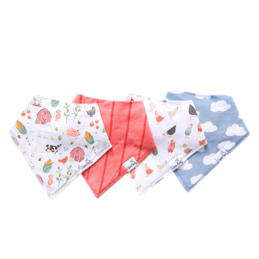 Farmstead Bandana Bibs Copper Pearl