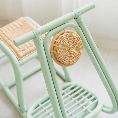 Handcrafted - Vespa Rocker (Mint) - Rattan Wicker