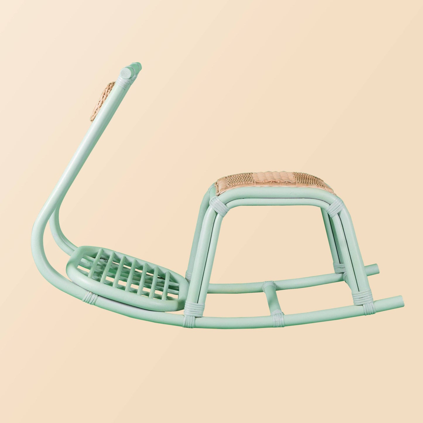 Handcrafted - Vespa Rocker (Mint) - Rattan Wicker
